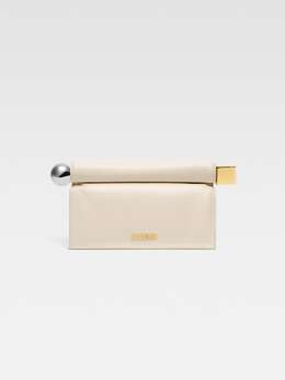 Клатч Take-out Jacquemus The Rond Carré clutch, светлый слоновая кость 233ba356-3171-115 | light ivory