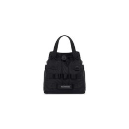 Армейская маленькая сумка-тоут Balenciaga, черный 6440292bkpi1000 | черный