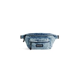 Explorer поясной рюкзак джинсовый Balenciaga, синий 7558032aahb4652 | выцветший синий