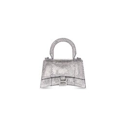 Сумка Hourglass XS со стразами Balenciaga, серый 59283328d0y1272 | серый
