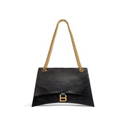Сумка Crush Medium для цепей Balenciaga, черный 716393210it1000 | черный