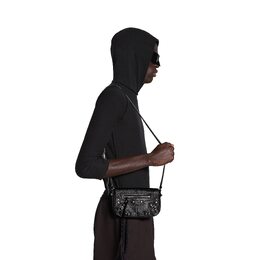 Мини-сумка-клапан Le Cagole Balenciaga, черный 781911210kr1000 | черный