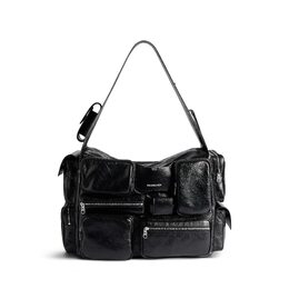 Большая сумка-слинг Superbusy Balenciaga, черный 702168210c81000 | черный