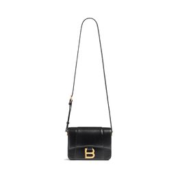 Маленькая сумка-клапан «Песочные часы» Balenciaga, черный 8285222abq81000 | черный