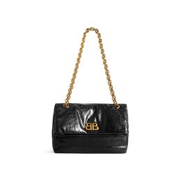 Сумка-цепочка Monaco Small Balenciaga, черный 7659662aar81000 | черный