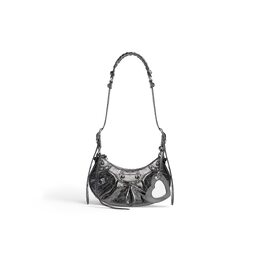 Сумка через плечо Le Cagole XS металлизированная Balenciaga, темно-серый 6713090gt3y1314 | темно-серый