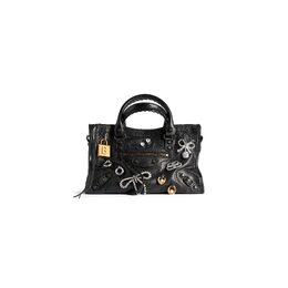Маленькая сумка Le City с булавками Balenciaga, черный 8114422abmh8486 | черный
