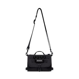 Армейская сумка-мессенджер Balenciaga, черный 6561062bkpi1000 | черный
