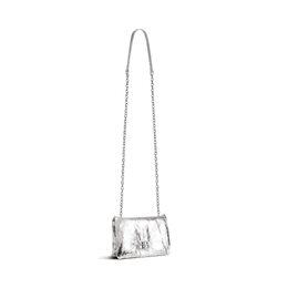 Сумка Monaco Nano металлизированная Balenciaga, серебряный 8105622aayq8122 | серебро