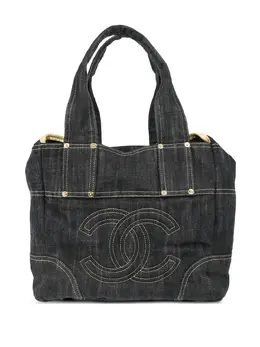 Chanel 2006 denim tote bag 30272171