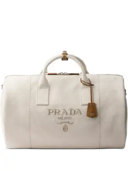Сумка с тисненым логотипом Prada, нейтральный 29769434 | нейтральные цвета
