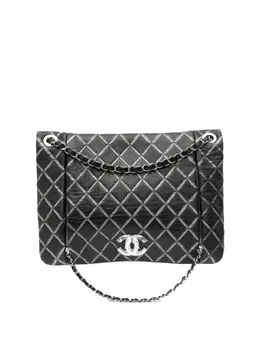 Chanel 2010-2011 Quilted Metallic Distressed Lambskin CC Crystal Flap shoulder bag 30632384