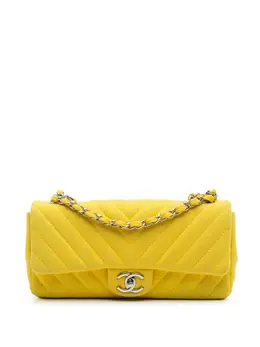 Chanel 2009-2010 Chevron Jersey East West Flap shoulder bag 30634217