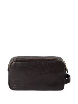 Brunello Cucinelli leather wash bag 30296948