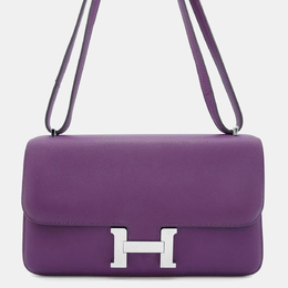 Hermes Evercolor Elan Anemone Constance Shoulder Bag 1157660