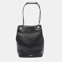 Loewe Black Leather Pebble Hobo Bag 1160822