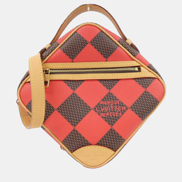 Louis Vuitton Red/Brown Damier Pop Chess Messenger Bag 1160849