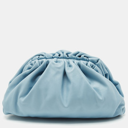 Bottega Veneta Light Blue Leather Classic The Pouch Clutch 1160385
