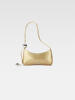Сумка через плечо с бисером Jacquemus The Bisou perle, золотой 231ba057-3159-280 | gold