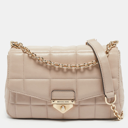 Michael Kors Light Pink Quilted Leather Large Soho Shoulder Bag 1160141