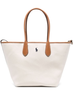 Polo Ralph Lauren сумка-тоут из канваса, нейтральный цвет 428962165 | нейтральные цвета