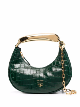 Tom Ford мини-сумка на плечо Bianca с тиснением под кожу крокодила, зеленый l1470tlcl202 | зеленый