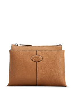 Tod's сумка на плечо с тисненым логотипом, коричневый xbmdbsc0100wss | коричневый