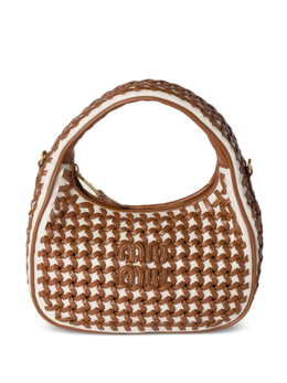 Miu Miu плетеная сумка на плечо Wander, коричневый 5bc125voif2ibm | коричневый