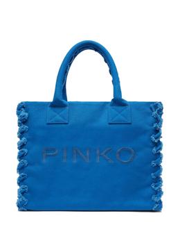 Pinko пляжная сумка с вышитым логотипом, синий 100782a1wq | синий