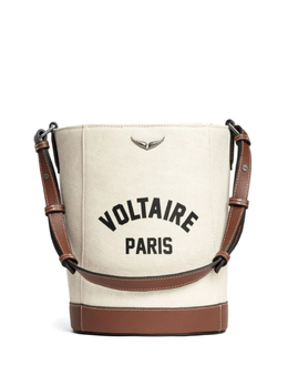 Сумка-ведро Zadig & Voltaire с логотипом, белый lwba04034 | белый