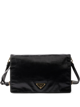 Сумка Prada из натуральной кожи среднего размера, черный 1bd385vovj2cyr | черный