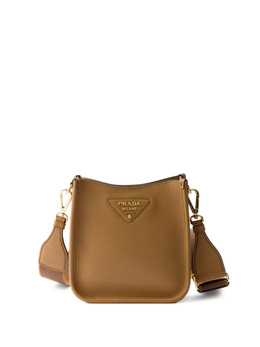 Мини-сумка через плечо из кожи Prada, коричневый 1bh191v7no2dkv | коричневый
