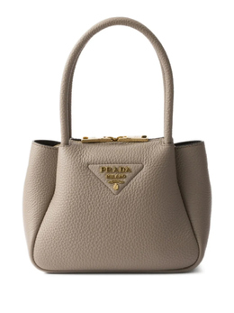 Мини-сумка-тоут из кожи Prada, коричневый 1ba362v7no2dkv | коричневый