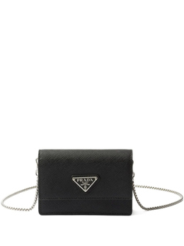 Мини-сумка Prada из сафьяновой кожи, черный 1mr034qhh | черный