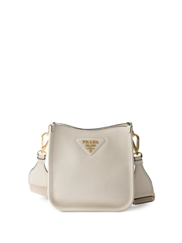 Мини-сумка-тоут из кожи Prada, нейтральный 1bh191v7no2dkv | нейтральные цвета