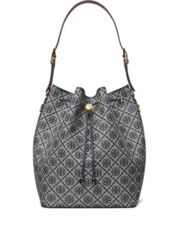 Tory Burch сумка-ведро T Monogram, синий 169125405 | синий