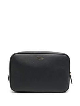 Smythson клатч с логотипом, черный 1202266 | черный