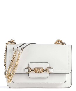 Сумка через плечо Heather из мелкозернистой яловой кожи Michael Kors, белый 32s2g7hc0l-085 | weiß