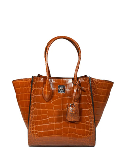 Сумка-тоут Ermanno Scervino с тиснением под крокодила, коричневый d443s354koj81148 | коричневый