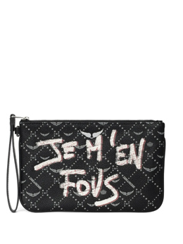 Клатч Zadig & Voltaire с монограммой, черный lwsg03720 | черный