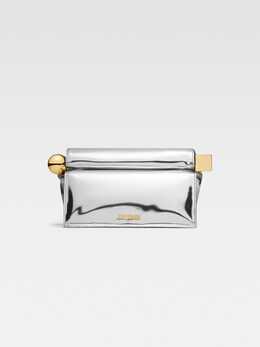 Клатч Take-out Jacquemus The Rond Carré clutch, серебряный 233ba356-3134-980 | silver