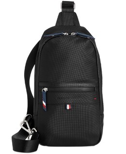 Мужской рюкзак на лямках с тисненым логотипом leo Tommy Hilfiger, черный 13477818 | black