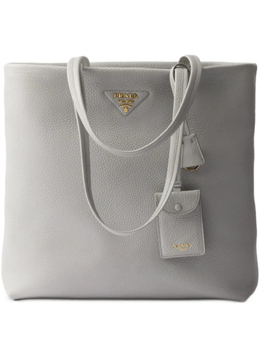 Большая кожаная сумка-тоут Prada, зеленый 1bg550vont2dkv | зеленый