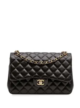 Chanel 2011 Jumbo Classic Lambskin Double Flap shoulder bag 30697385