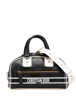 Christian Dior 2022 Small Leather Dior Vibe Zip Bowling Bag satchel 30667112