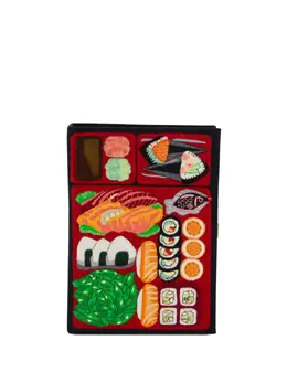 Olympia Le-Tan Bento Box embroidered clutch bag 27854021