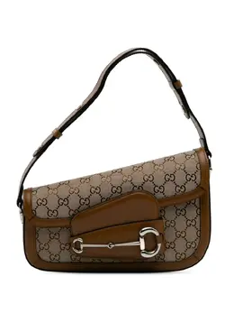 Gucci 2016-2024 GG Canvas Asymmetric Horsebit 1955 shoulder bag 30698961