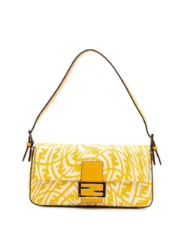 Fendi 2000-2010 Sarah Coleman Zucca Coated Canvas 1997 Vertigo Baguette shoulder bag 30701867