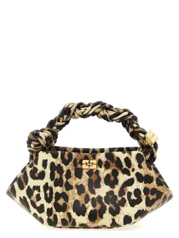Ganni-Bou Bag Mini Leopard Borse A Mano Multicolor-Donna 51961017794900