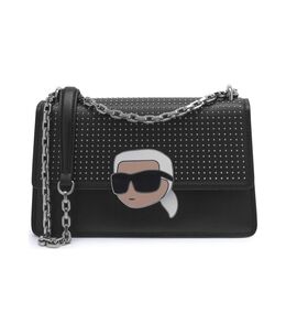 Кожаная сумка через плечо k/ikonik 2.0 Karl Lagerfeld, черный kl245w00007608700os | juoda